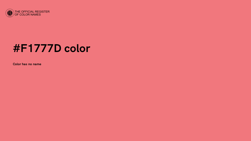 #F1777D color image