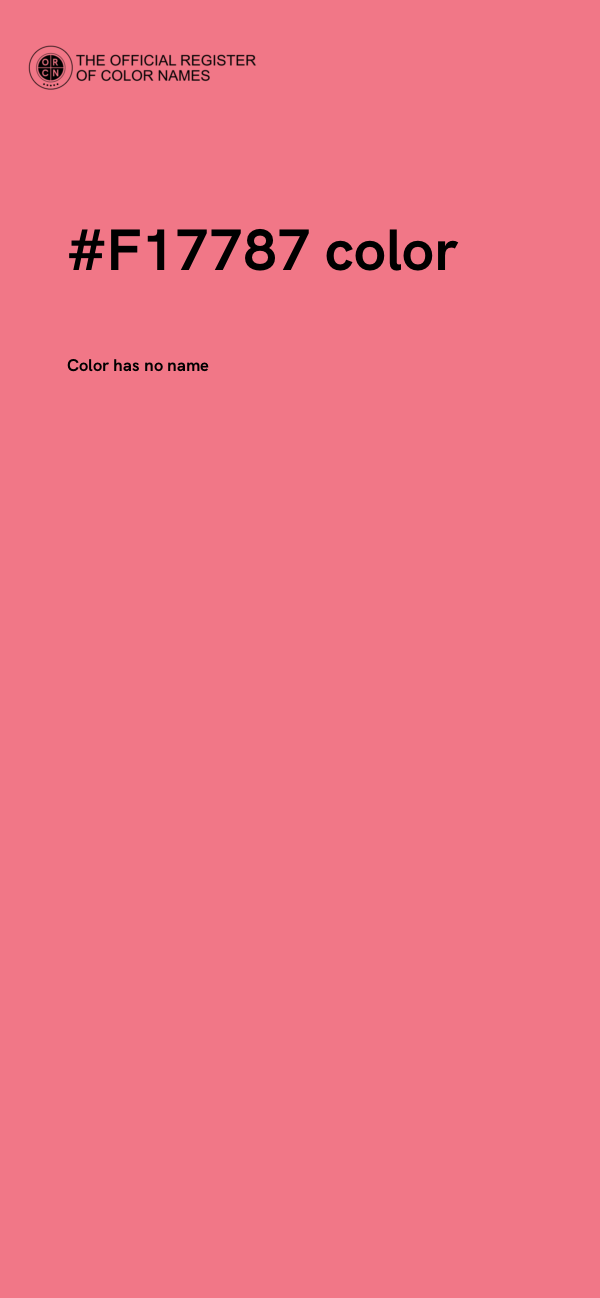 #F17787 color image