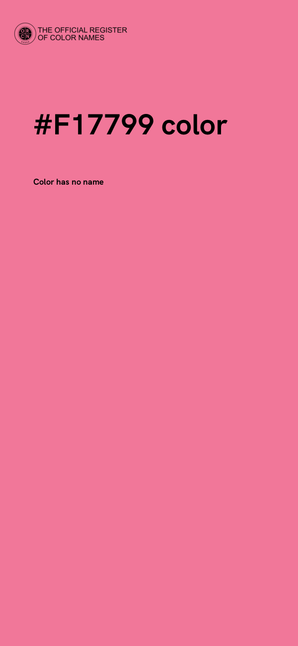 #F17799 color image