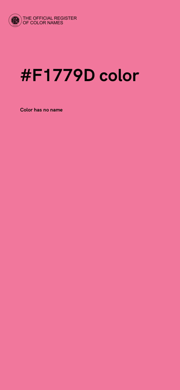 #F1779D color image