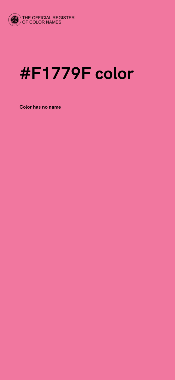 #F1779F color image