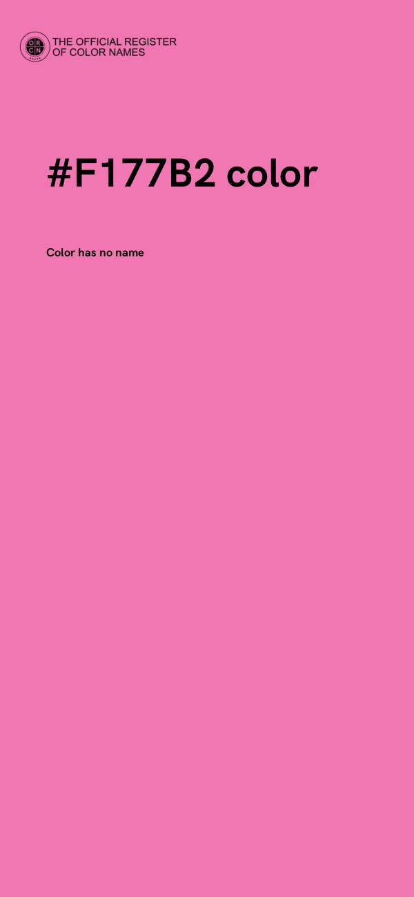 #F177B2 color image
