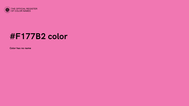 #F177B2 color image
