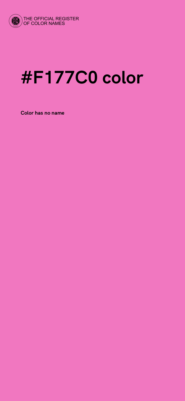 #F177C0 color image