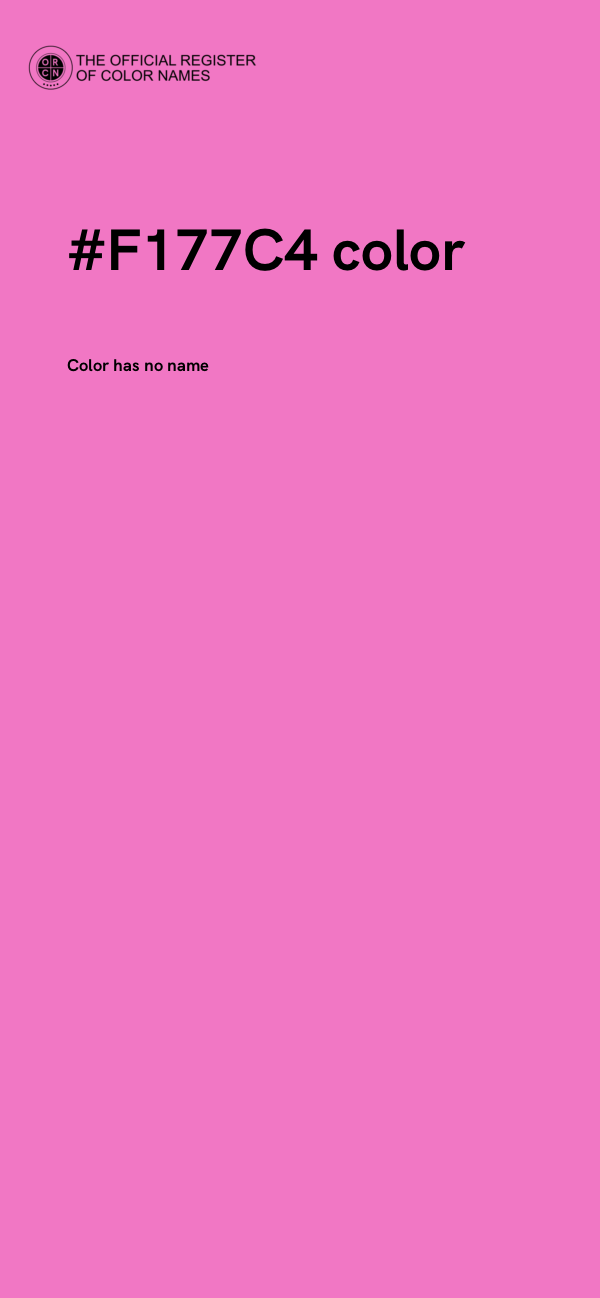 #F177C4 color image