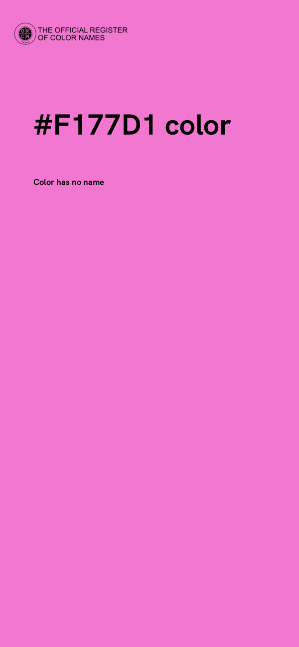 #F177D1 color image