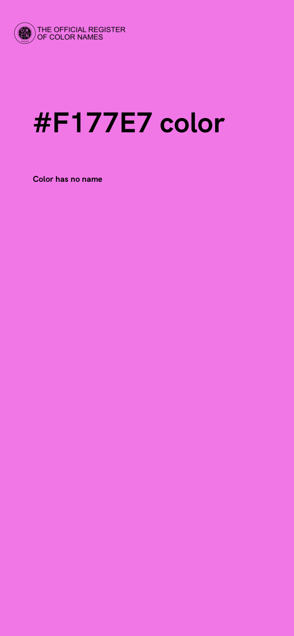 #F177E7 color image