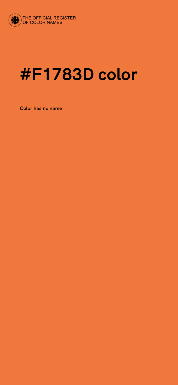 #F1783D color image