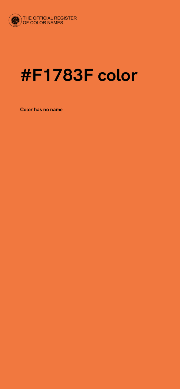 #F1783F color image
