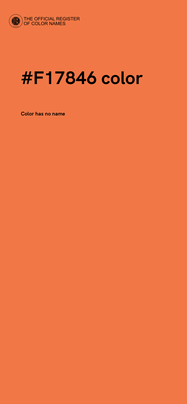 #F17846 color image