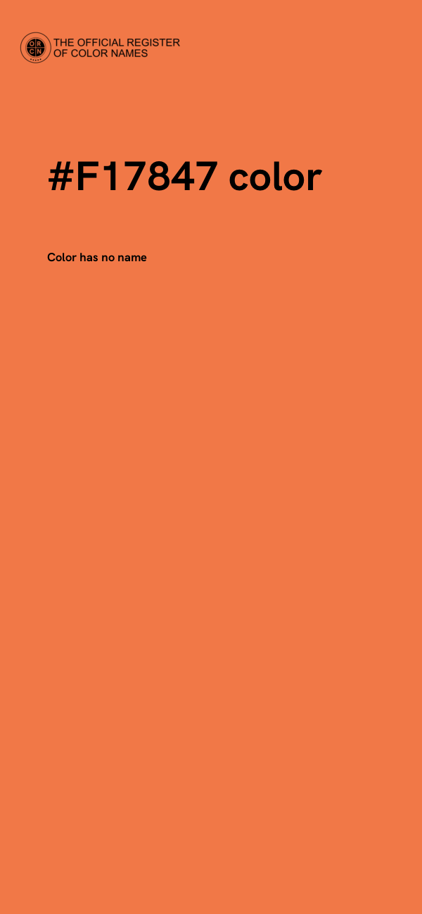 #F17847 color image