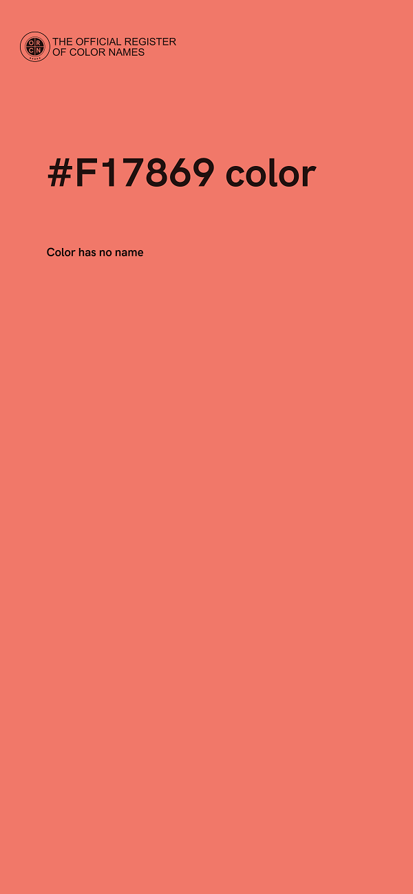 #F17869 color image