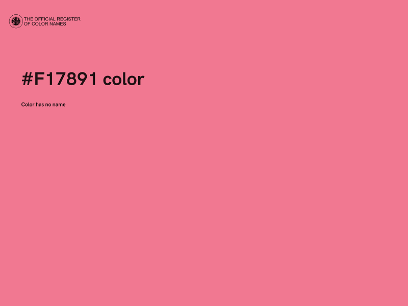 #F17891 color image