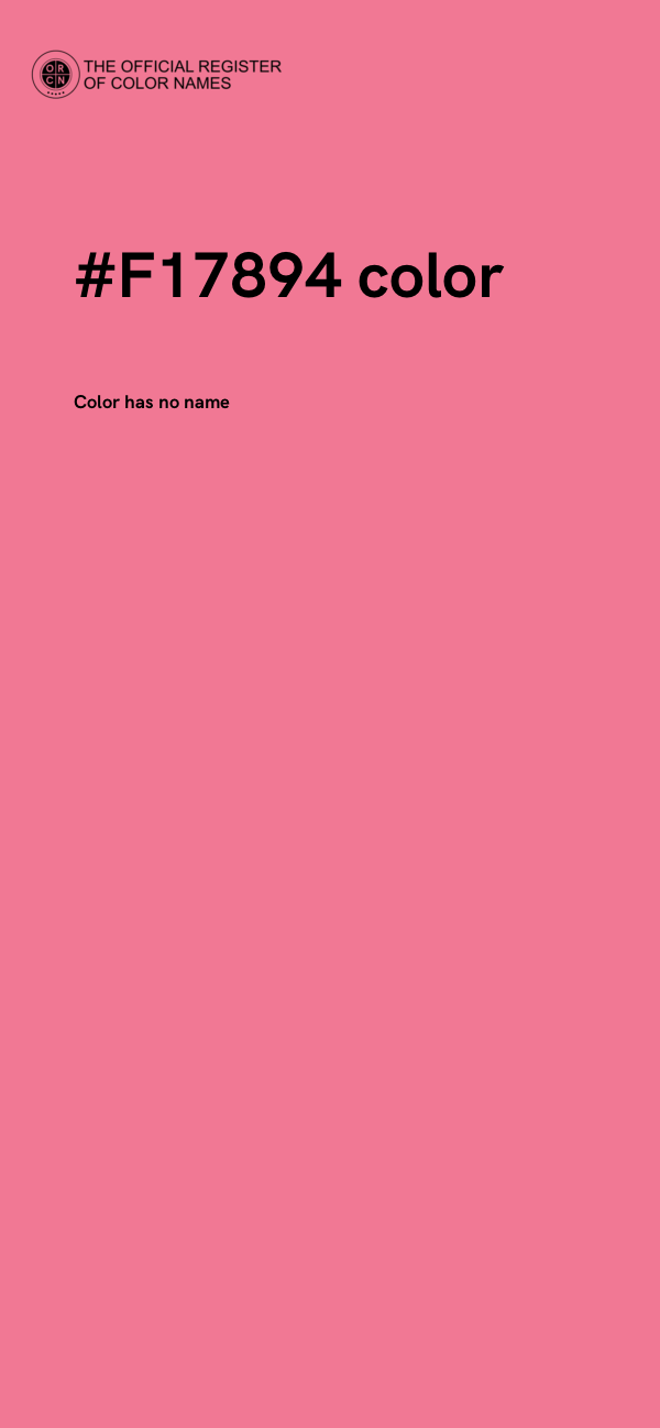 #F17894 color image