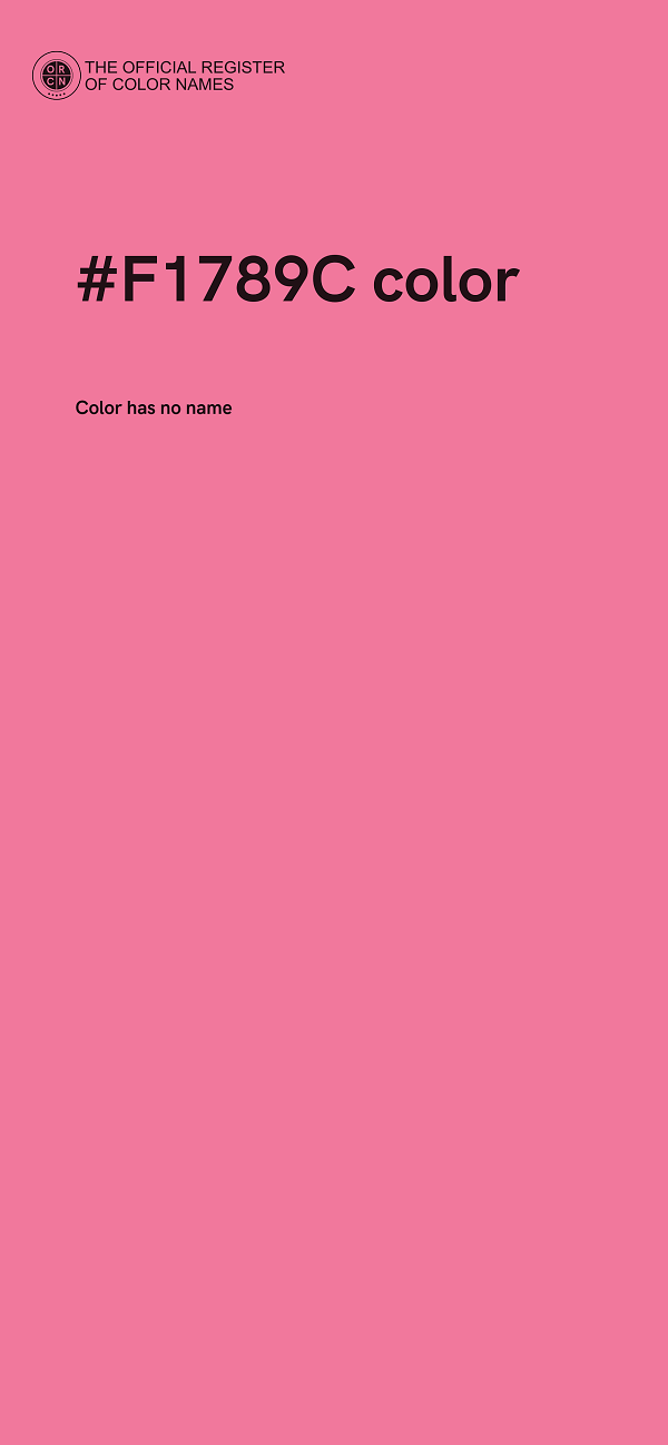 #F1789C color image