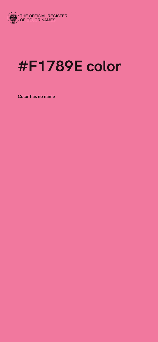 #F1789E color image