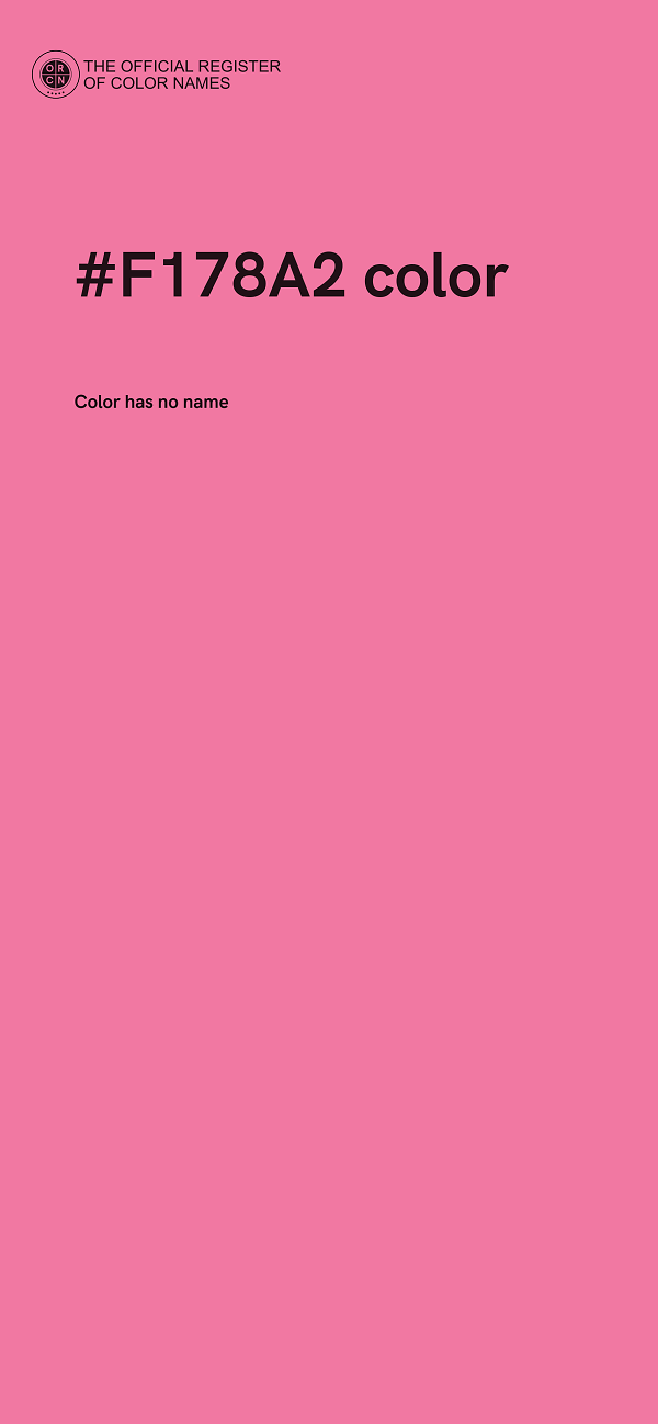 #F178A2 color image