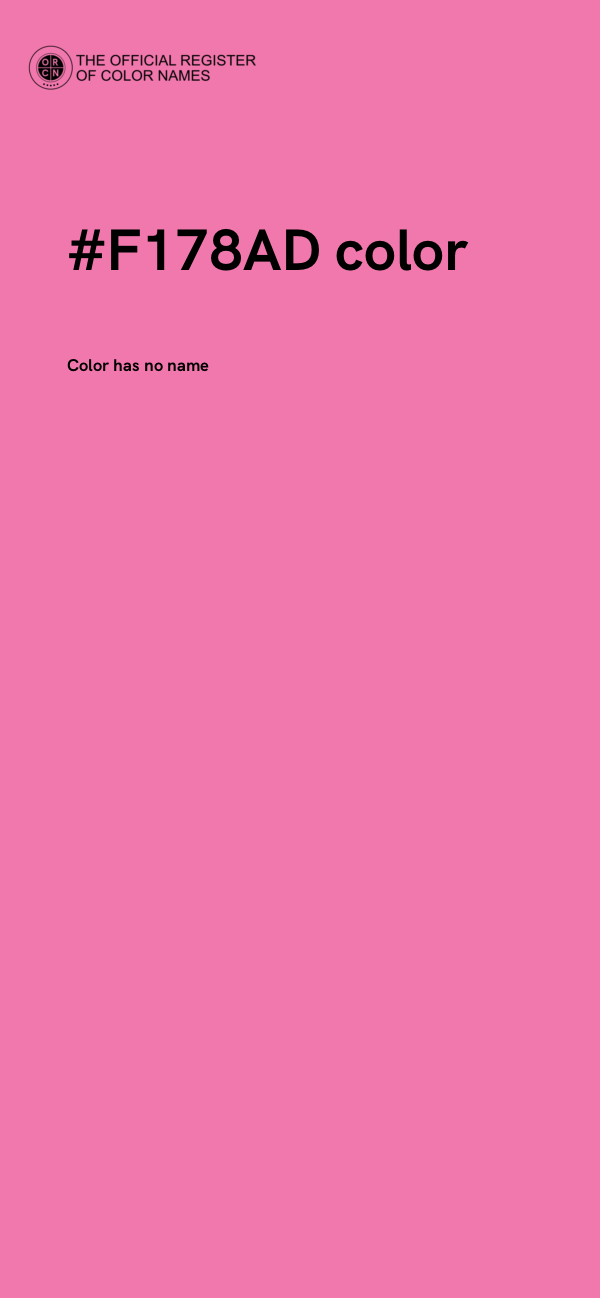 #F178AD color image