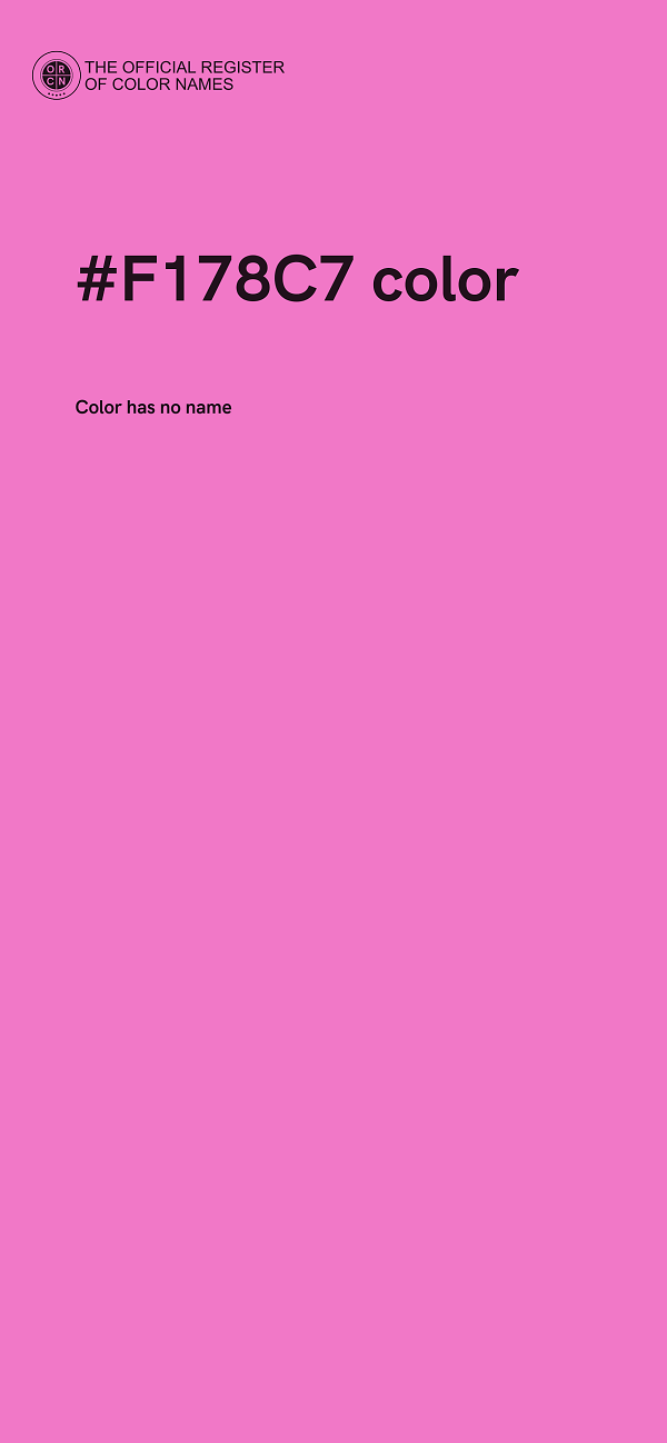 #F178C7 color image