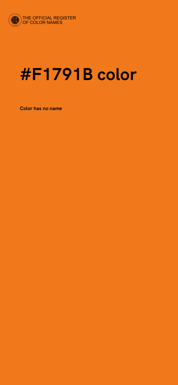 #F1791B color image