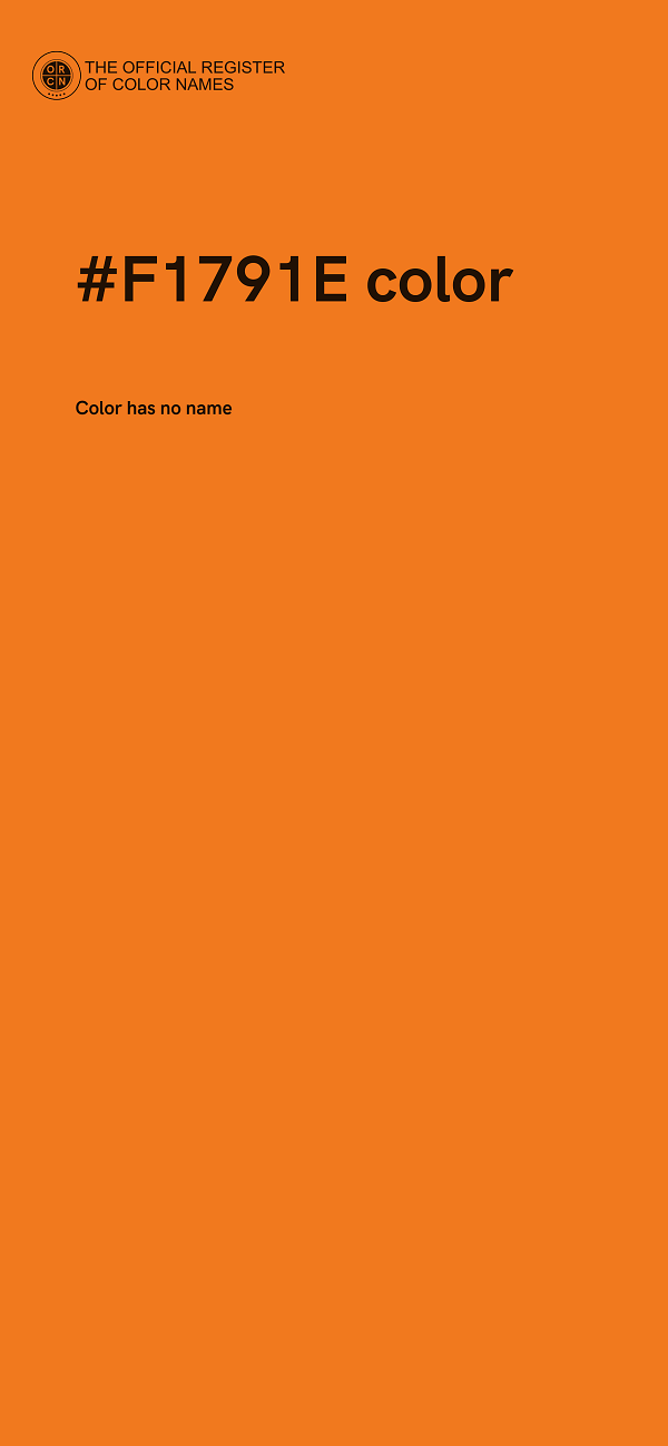 #F1791E color image