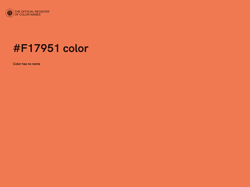 #F17951 color image