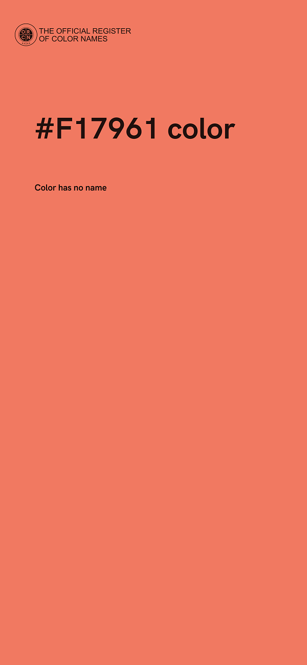 #F17961 color image