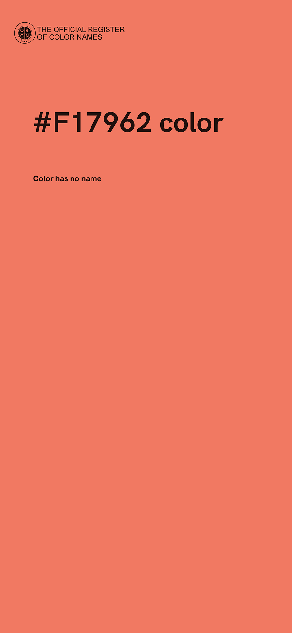 #F17962 color image