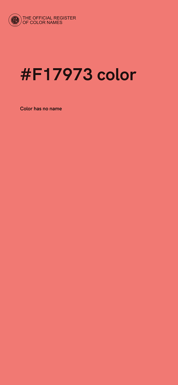 #F17973 color image