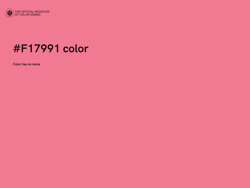 #F17991 color image