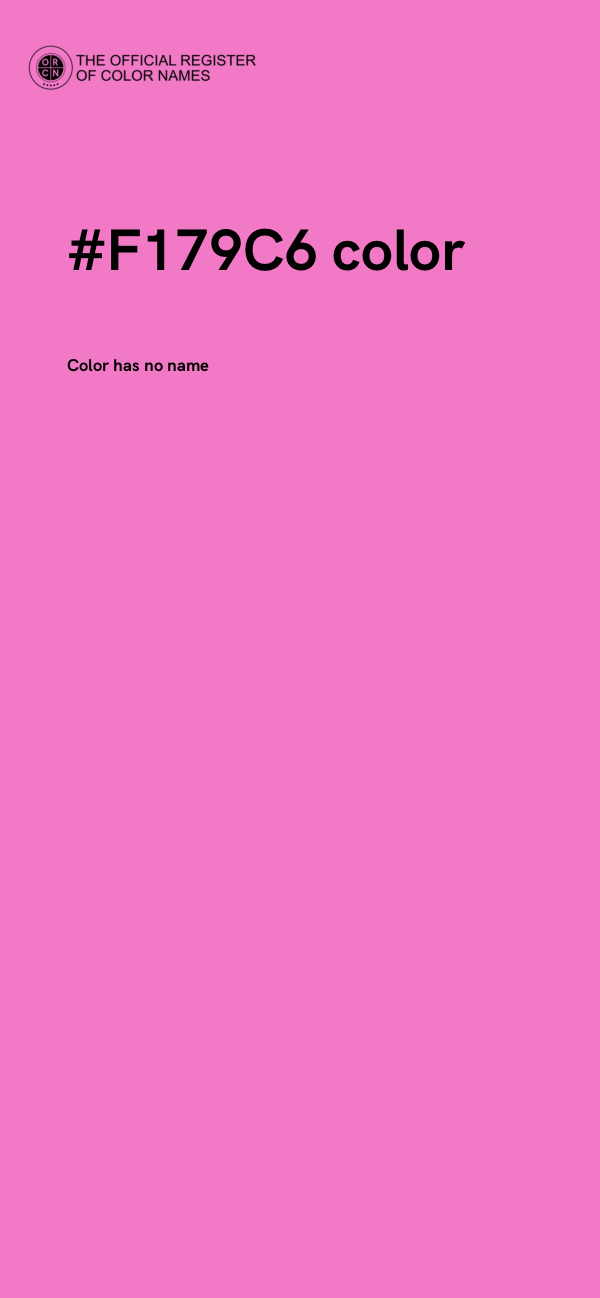 #F179C6 color image