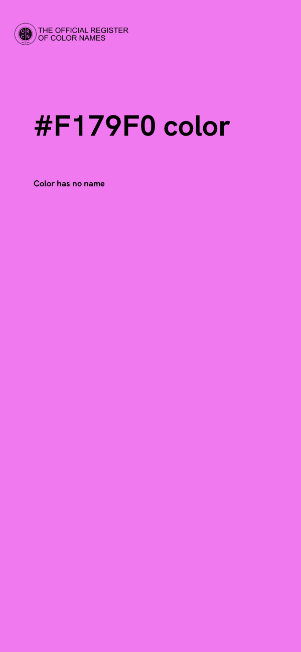 #F179F0 color image