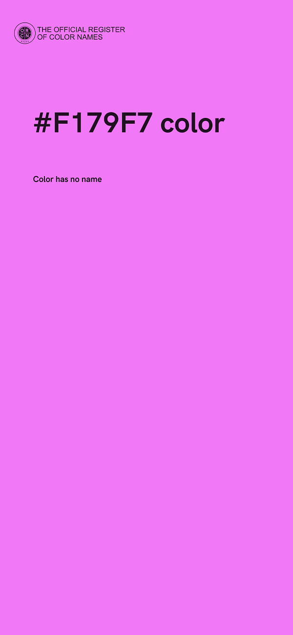 #F179F7 color image