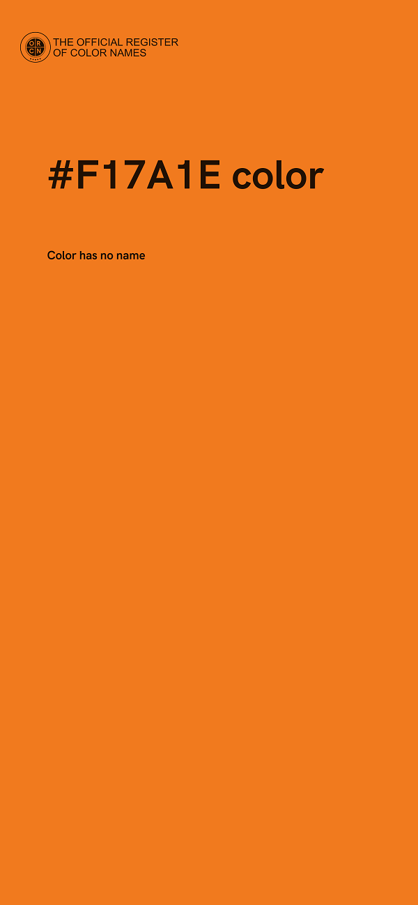 #F17A1E color image