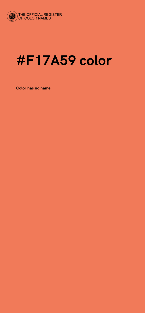 #F17A59 color image
