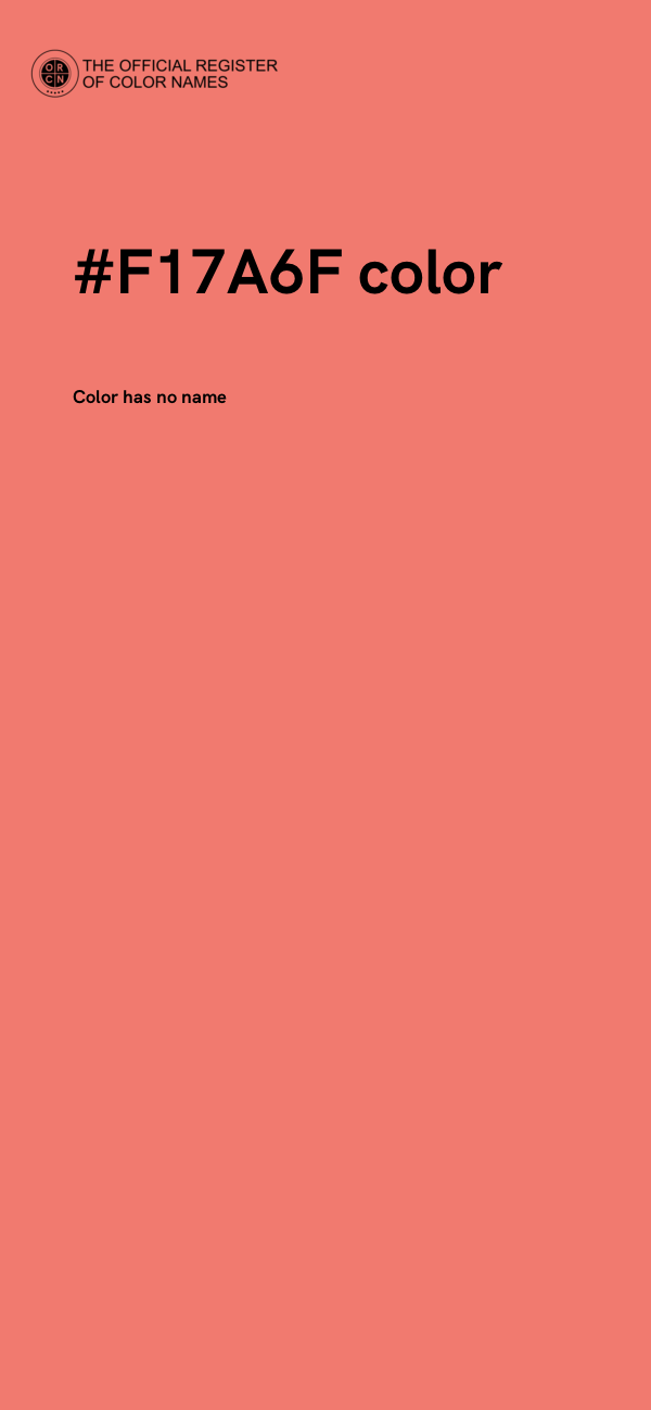 #F17A6F color image