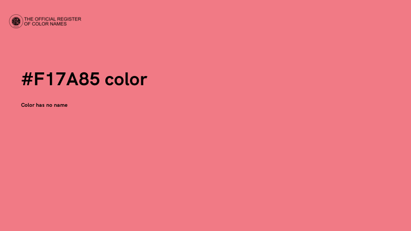 #F17A85 color image