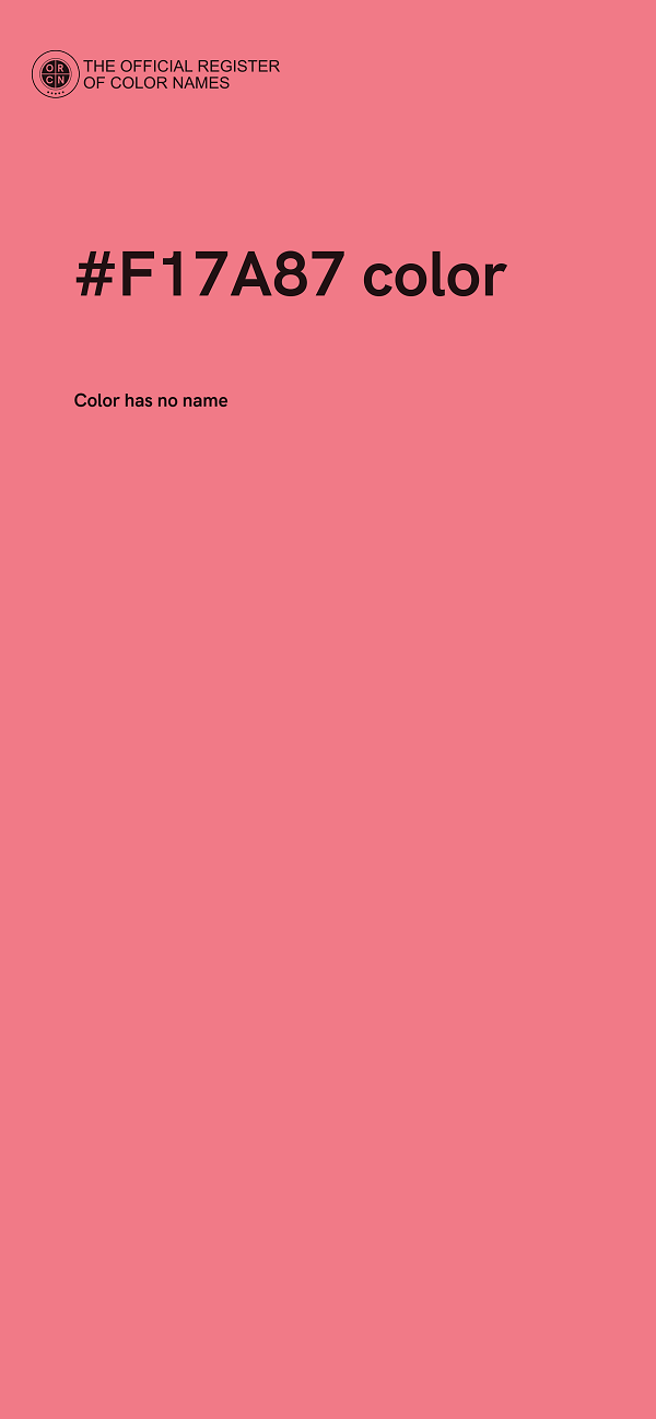 #F17A87 color image