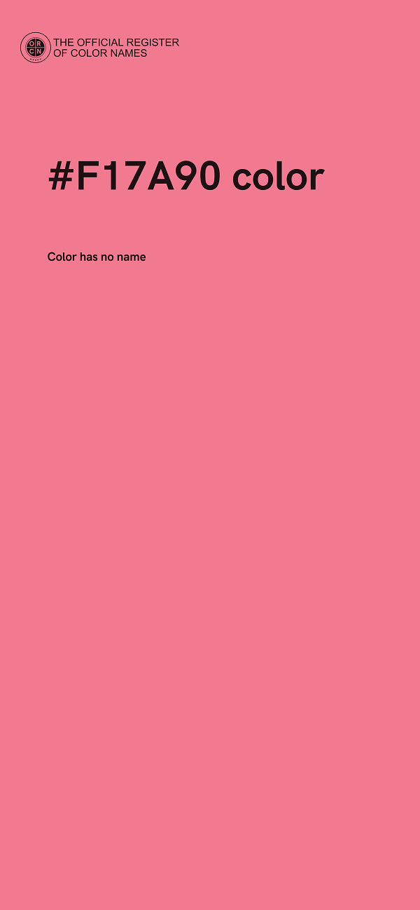 #F17A90 color image