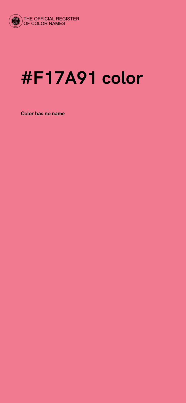 #F17A91 color image