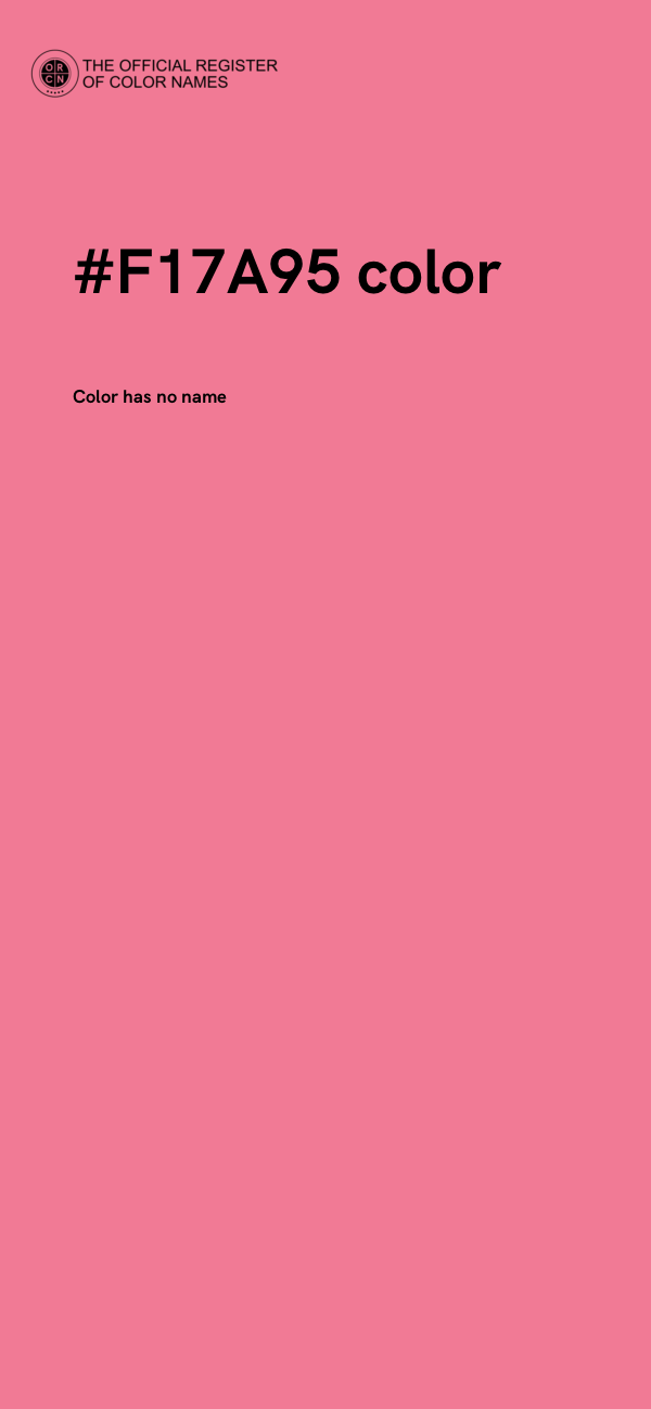 #F17A95 color image