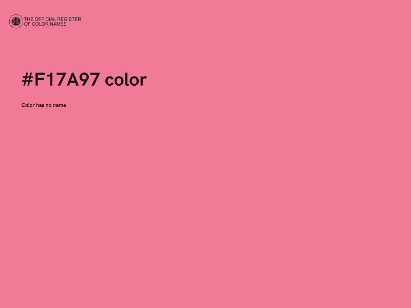 #F17A97 color image