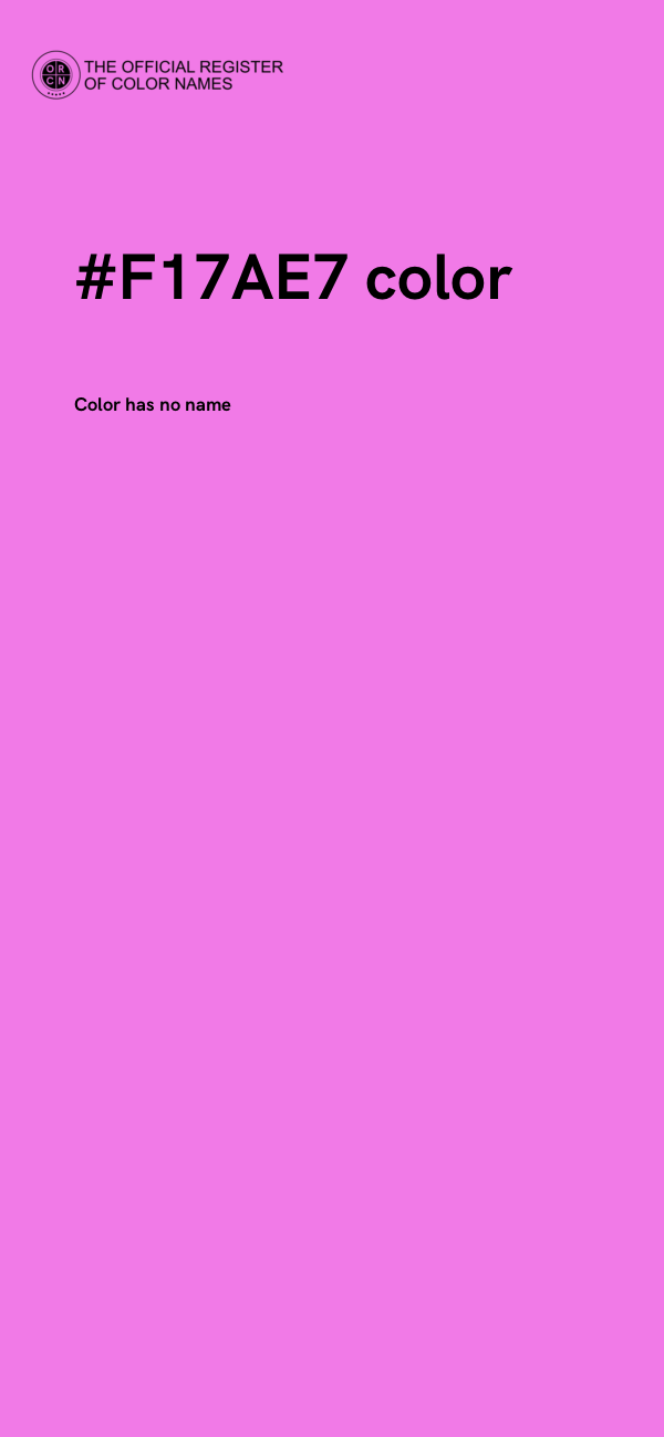 #F17AE7 color image