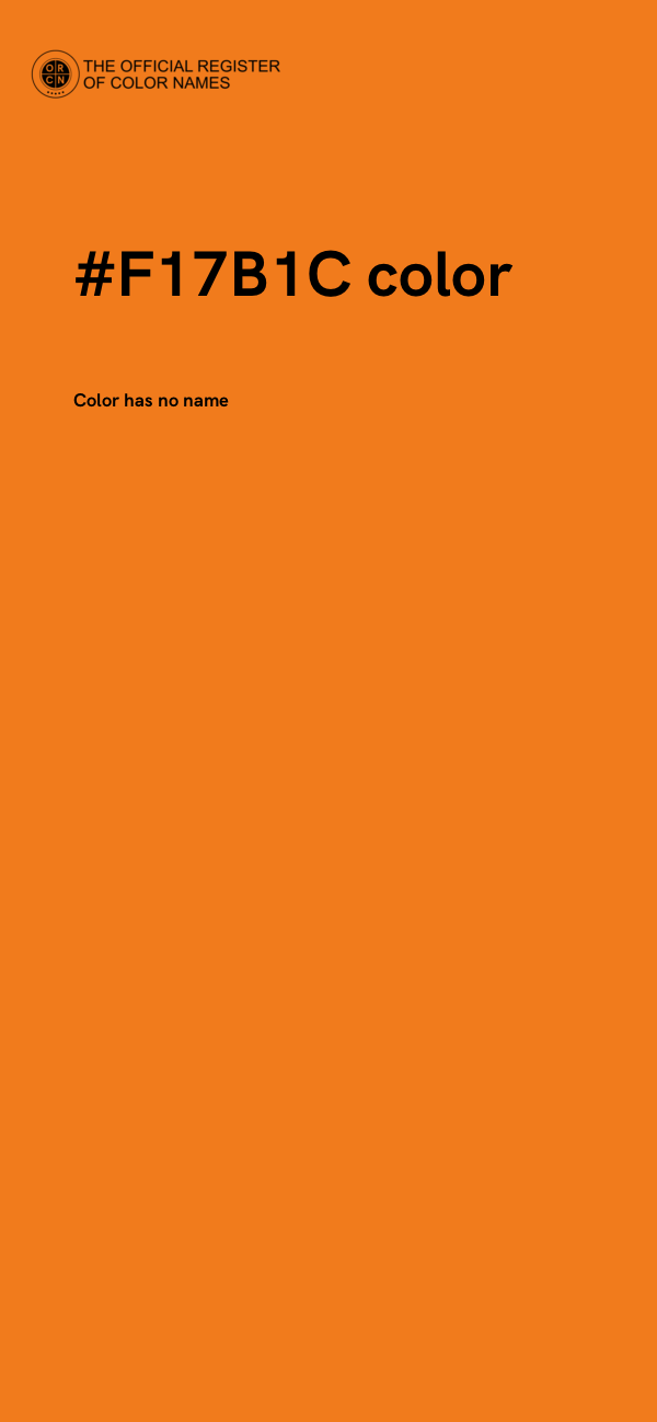 #F17B1C color image