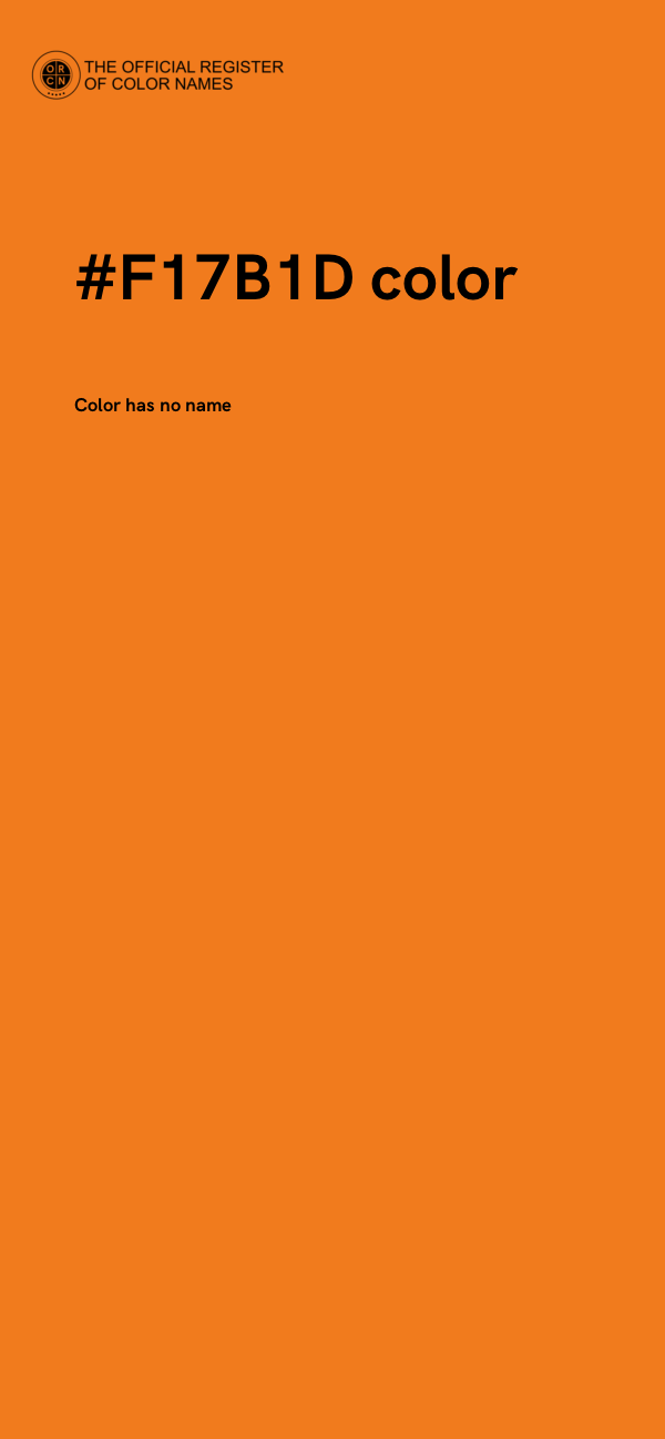 #F17B1D color image