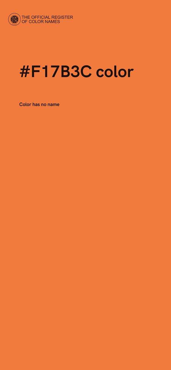 #F17B3C color image