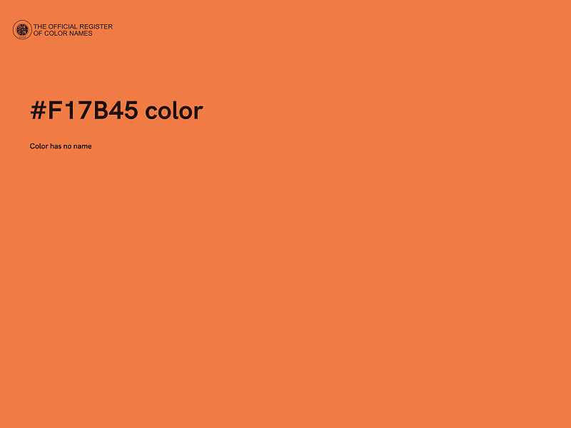 #F17B45 color image