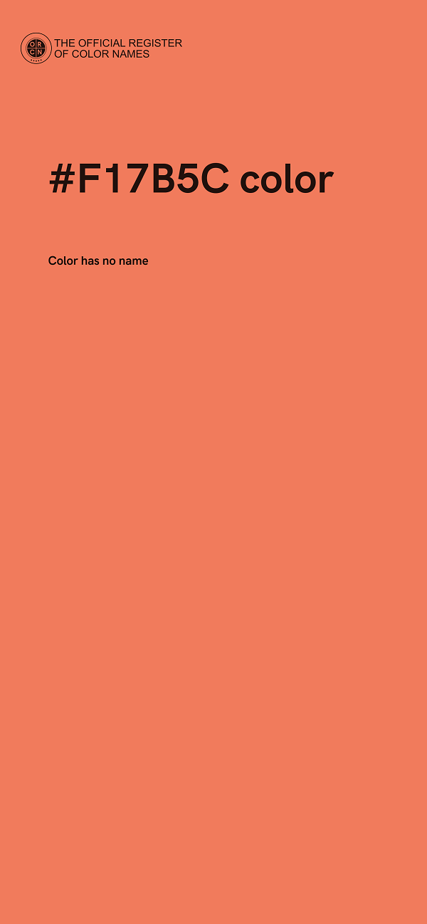 #F17B5C color image