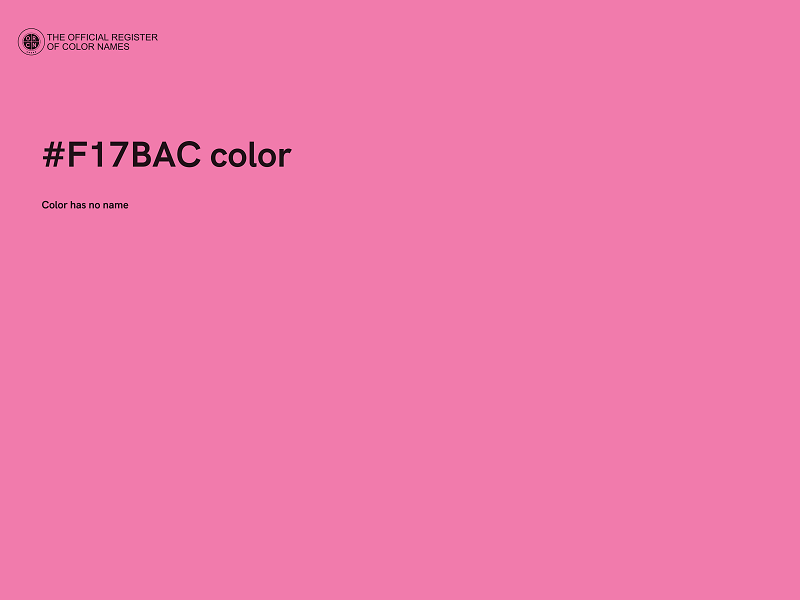 #F17BAC color image