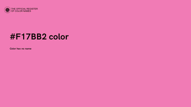 #F17BB2 color image